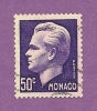 MONACO TIMBRE N° 344 OBLITERE PRINCE RAINIER III 50C VIOLET - Used Stamps