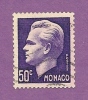 MONACO TIMBRE N° 344 OBLITERE PRINCE RAINIER III 50C VIOLET - Gebraucht