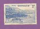 MONACO TIMBRE N° 257 OBLITERE RADE ET VUE DE MONTE CARLO 2F BLEU - Gebruikt