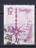 Sweden 1978 Mi. 1037     10 Kr Vermessungswesen Landkarte Mit Windrose Von 1769 - Oblitérés