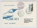 Norway First SAS DC-9 Flight Oslo - Salzburg 20-12-1970 - Storia Postale