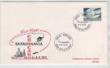 Norway First SAS  Boeing 747-B Flight Oslo - Chicago 8-2-1972 - Lettres & Documents