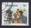 Zimbabwe 1995 Mi. 542     5 C Mine Workers ERROR Variety Double Printing Of Text And Year 1995 !! - Zimbabwe (1980-...)