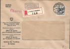 Schweiz Suisse 1944: Officiel N° 54 Auf R-Brief Mit Fenster Des Eidg.Volkswirtschaftsdept., Mit ⊙ ST.GALLEN 13.I.44 - Oficial