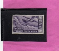 EMISSIONI GENERALI 1932 CINQUANTENARIO ERITREO AEREA LIRE 50 MNH - Amtliche Ausgaben