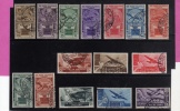 EMISSIONI GENERALI 1933 CINQUANTENARIO ERITREO SERIE COMPLETA COMPLETE SET USATA USED - Emissions Générales