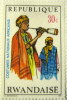 Rwanda 1970 National African Costumes 30c - Unused - Unused Stamps