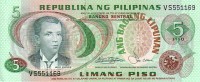 PHILIPPINES   5 Piso   Non Daté   Pick 160b    Signature 9   ***** BILLET  NEUF   ***** - Filippijnen