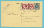 339 Op Entier Met Stempel SCHAERBEEK 1E Naar BERLIN  (VK) - 1932 Ceres Y Mercurio