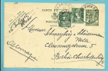 340 Op Entier Met Stempel VERVIERS Naar BERLIN  (VK) - 1932 Ceres Und Mercure