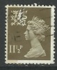 WALES GB 1981 11 1/2p DRAB USED MACHIN STAMP SG W35 (F247) - Gales