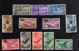 EMISSIONI GENERALI COLONIE ITALIANE 1934 CAMPIONATI MONDIALI DI CALCIO SERIE COMPLETA COMPLETE SET USATA USED OBLITERE' - Amtliche Ausgaben