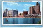 LONG BEACH  - LOOKING ACROSS THE LAGOON FROM THE RAINBOW PIER  -  1938 - BELLE CARTE ANIMEE- - Long Beach