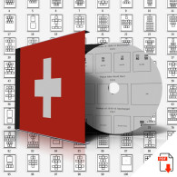 SWITZERLAND STAMP ALBUM PAGES 1843-2011 (257 Pages) - English