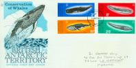 BRITISH ANTARTIQUE ENV 4/1/1977 BALEINES - Altri & Non Classificati