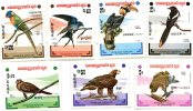 Kampuchea 1983.7v.MNH**. Birds Of Prey.Oiseaux.Pie.Calao.Vautour.Aigle.Hirondelle.Loriquet.Tourterelle.Swallow. Vulture. - Collezioni & Lotti