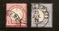 ALLEMAGNE Empire Petit écusson N° 4 Et 5 - Oblitérés