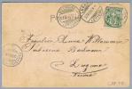 Heimat Rasierklingen-O Bellinzona #3.01 1900-06-02 Ankunft Razor Auf AK Von Lugano - Lettres & Documents