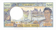 Polynésie Française / Tahiti - 500 FCFP - Alphabet O.015 / 2011 / Signatures Barroux-Noyer-Besse - Neuf / Jamais Circulé - Französisch-Pazifik Gebiete (1992-...)