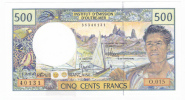 Polynésie Française / Tahiti - 500 FCFP - Alphabet O.015 / 2011 / Signatures Barroux-Noyer-Besse - Neuf / Jamais Circulé - Frans Pacific Gebieden (1992-...)