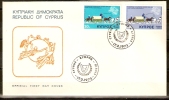 CUPRUS 1975 CENTENARY OF THE UPU FDC - Storia Postale