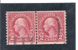 U. S. Scott # 599 Used Line Pair - Rollen