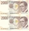 2.000 Lire Numeri Consecutivi Fior Di Stampa - 2000 Lire