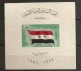 Egypte Egypt 1958 N° BF 9 ** Révolution, Drapeau, Union Arabe - Blocks & Kleinbögen