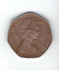 Grande Bretagne: New 50 Pence, Elizabeth II, 1977, Nickel (11-1978) - 50 Pence