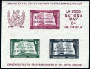 UN #38 Mint Never Hinged Souvenir Sheet From 1955 (2nd Printing) - Neufs