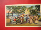 Native Americans  --   Wild Goose Dance Stand Rock Indian Ceremonial Dells Of WI  Linen   Linen =   ===   =ref 314 - Native Americans