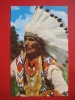 Native Americans---Indian Chief-- Early Chrome   ===  ==  =---ref  314 - Indianer