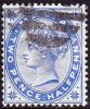 MALTA 1885 Queen Victoria 2½ Pence Blue WM CA Crown Yvert Et T. 8 - Malte (...-1964)