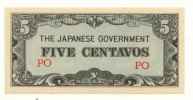 JAPON : 5 Ctvs Occupation Des Philippines (unc) - Giappone
