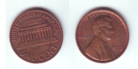 U.S.A. 1 Cent 1972 - 1959-…: Lincoln, Memorial Reverse