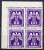 Böhmen Und Märhen - Dienstmarken - 1943 - Michel N° 16 **  Bloc De 4 Coin De Feuille - Neufs