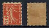 FRANCE - SEMEUSE CROIX ROUGE / 1914 # 147 *  / COTE 40.00 EURO A 1/4 DE LA COTE (ref T839) - Unused Stamps