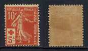 FRANCE - SEMEUSE CROIX ROUGE / 1914 # 147 *  / COTE 40.00 EURO A 1/4 DE LA COTE (ref T839) - Ungebraucht