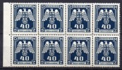 Böhmen Und Märhen - Dienstmarken - 1943 - Michel N° 14 **  Bloc De 8 Bord De Feuille - Unused Stamps