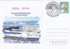 Uruguay Artigas Antarctic Base, 25 Years Of Existence,cover Stationery Romania. - Basi Scientifiche
