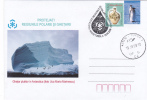 Glaciers And Penguins In Antarctica Protection,cover Stationery Romania. - Research Programs