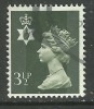 NORTHERN IRELAND GB 1974 3 1/2p OLIVE GREY USED STAMP SG N115 (F260 ) - Nordirland