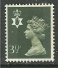 NORTHERN IRELAND GB 1974 3 1/2p OLIVE GREY USED STAMP SG N115 (F326 ) - Noord-Ierland