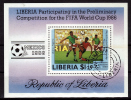 LIBERIA   BF 108 Oblitere   Cup 1986     Football  Soccer  Fussball - 1986 – Mexico