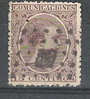 ESPANA / Espagne, 1889, Yvert N° 202 , Alfonso XIII,15c Brun-violet, Obl LOSANGE De POINTS; Bon Centrage,TB - Used Stamps