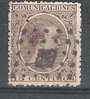 ESPANA / Espagne, 1889, Yvert N° 202 , Alfonso XIII,15c Brun-violet, Obl LOSANGE De POINTS; Bon Centrage,TB - Oblitérés