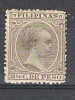 Espana , FILIPINAS 1891:   Yvert N° 119 , 2 4/8  C Gris Olive ,Alfonso XIII, NEUF ** ;B/TB - Filippine