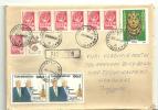 Turkmenistan Cover To Honduras 1996 ( Soviet + Bill Clinton Stamps) - Turkmenistan