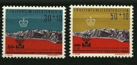 ● LIECHTENSTEIN 1960 - RIFUGIATO - N. 353 / 54 ** Serie Completa - Cat. ? € - Lotto 270 - Nuovi