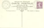 N°   236-CPI   CP OFF EXPO PHILATELIQUE  STRASBOURG           Le  4/12 JUIN1927 - Covers & Documents
